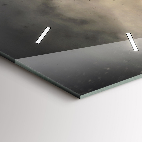 Vertical wall clock Fists Strength Power