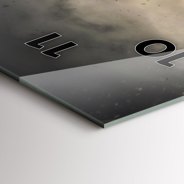 Vertical wall clock Fists Strength Power