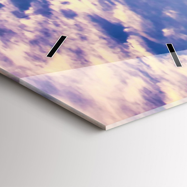 Vertical wall clock Sunset New York