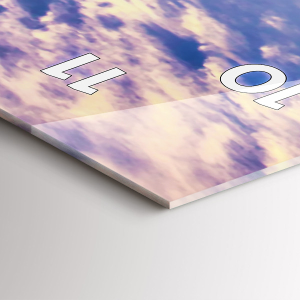 Vertical wall clock Sunset New York