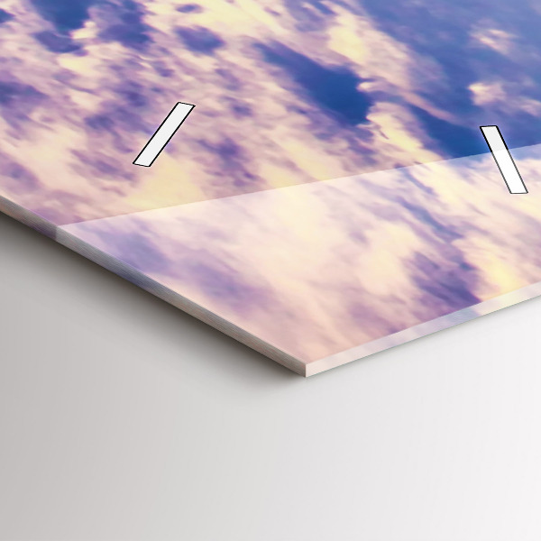 Vertical wall clock Sunset New York