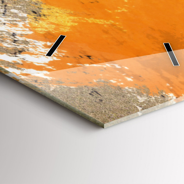 Vertical wall clock Portrait of a woman abstract