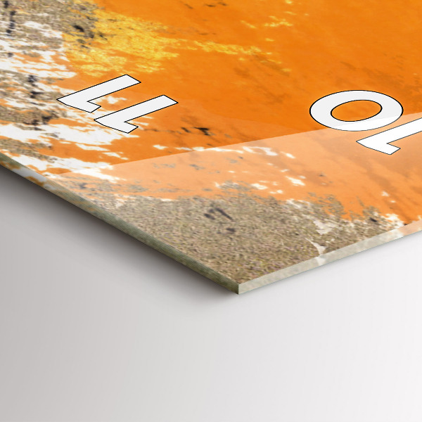 Vertical wall clock Portrait of a woman abstract