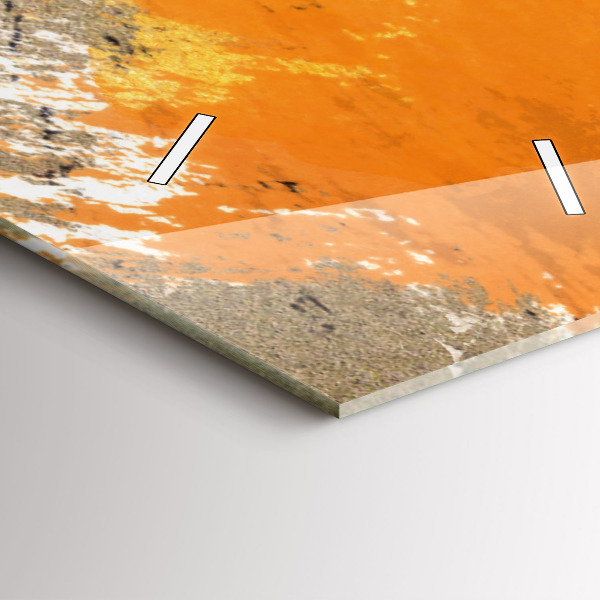 Vertical wall clock Portrait of a woman abstract