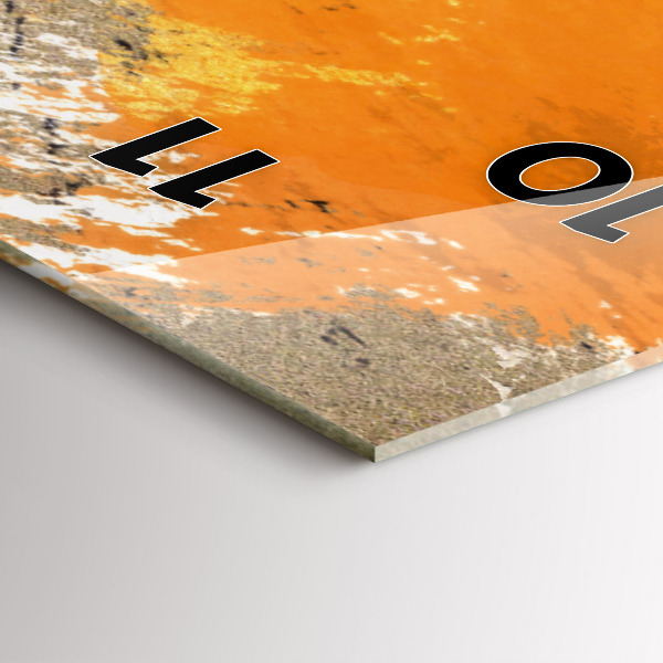 Vertical wall clock Portrait of a woman abstract