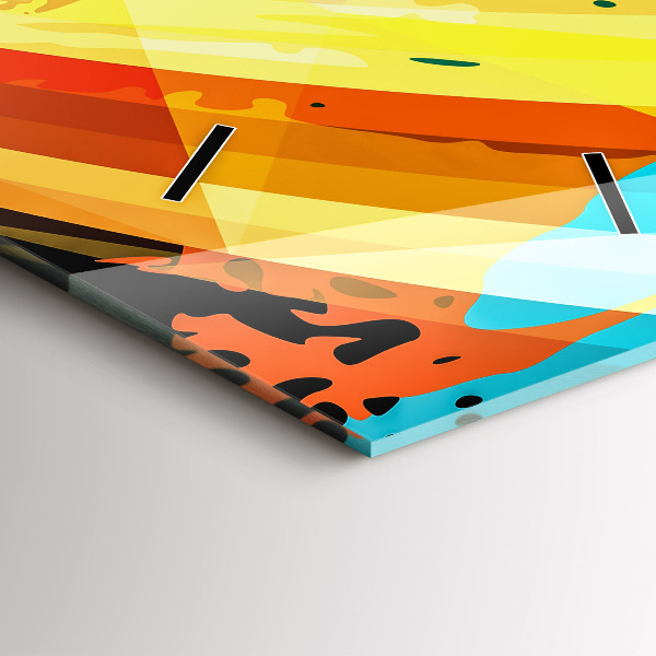 Vertical wall clock Abstract background