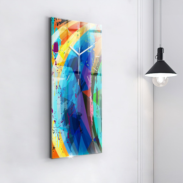 Vertical wall clock Abstract background