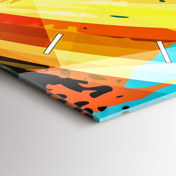 Vertical wall clock Abstract background