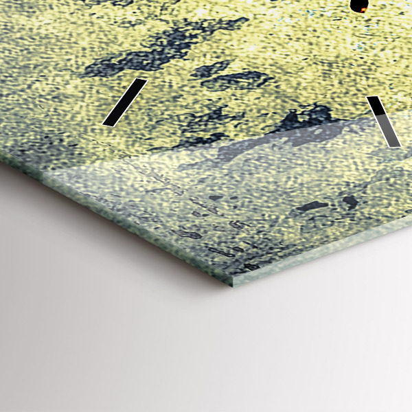 Vertical wall clock Butterfly vintage style