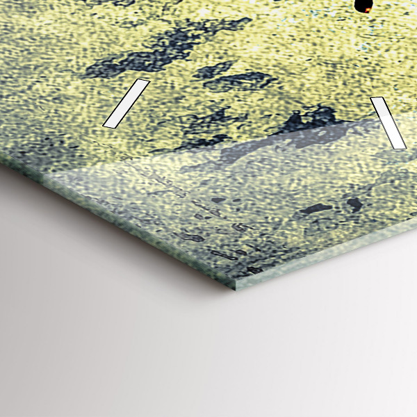 Vertical wall clock Butterfly vintage style