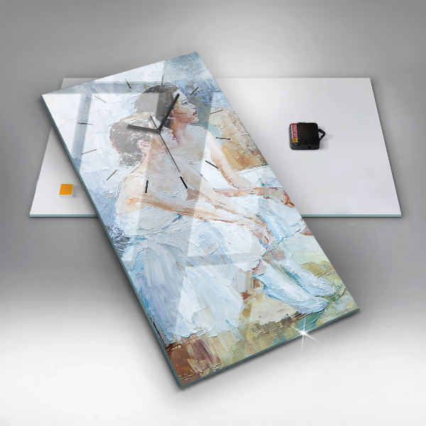 Vertical wall clock Young ballerinas