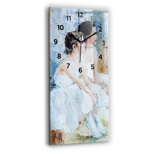 Vertical wall clock Young ballerinas