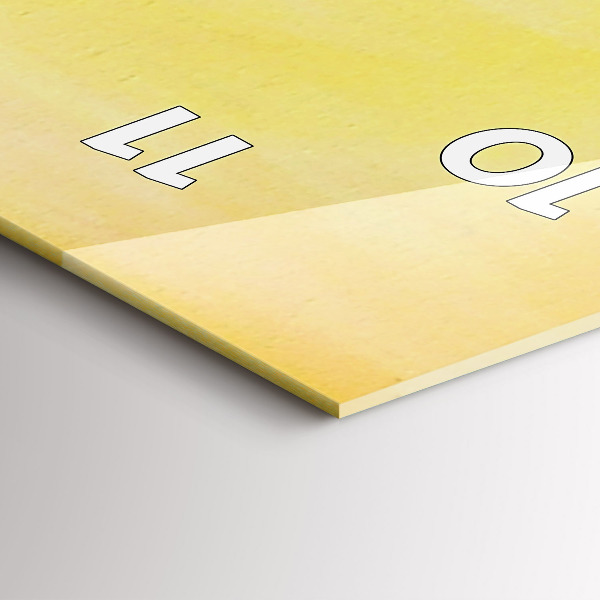 Vertical wall clock Cranes at sunset