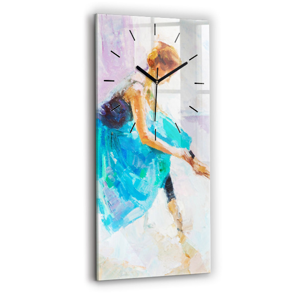 Vertical wall clock Preparing the ballerina