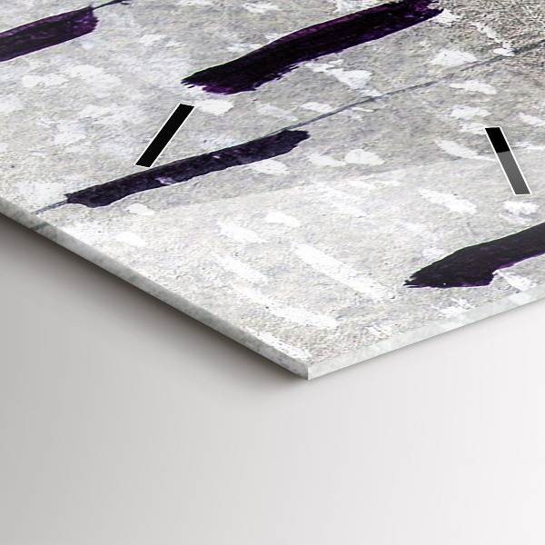 Vertical wall clock Cranes in the reeds