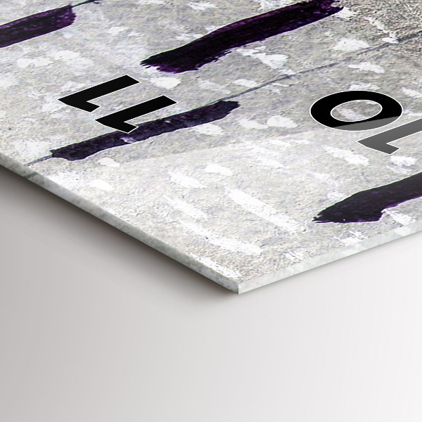 Vertical wall clock Cranes in the reeds