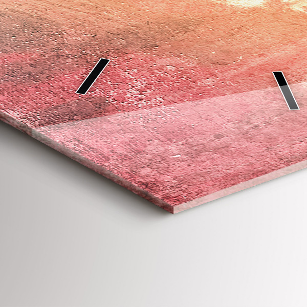 Vertical wall clock Young couple in love