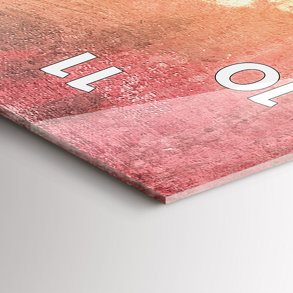 Vertical wall clock Young couple in love