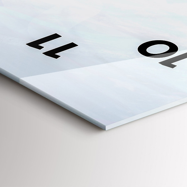 Vertical wall clock Colorful people