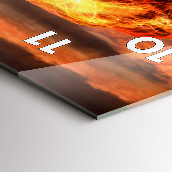 Vertical wall clock Atomic bomb explosion