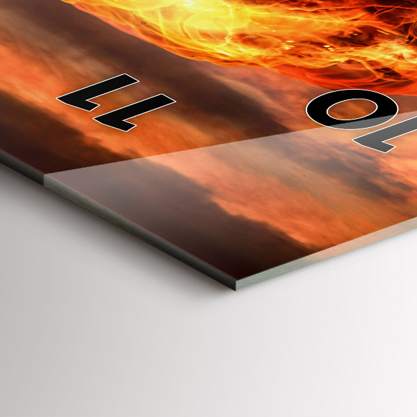 Vertical wall clock Atomic bomb explosion