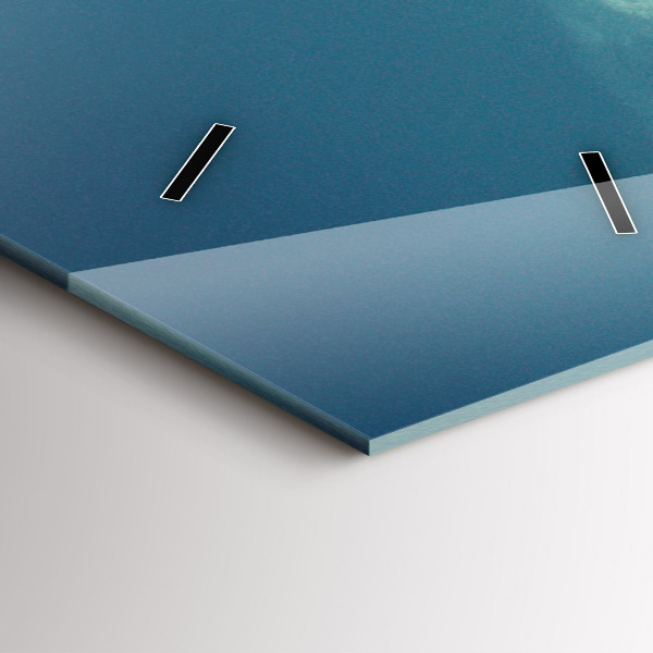 Vertical wall clock Car with surfboard