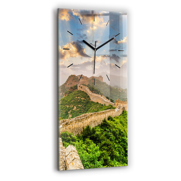 Vertical wall clock The Great Wall of China