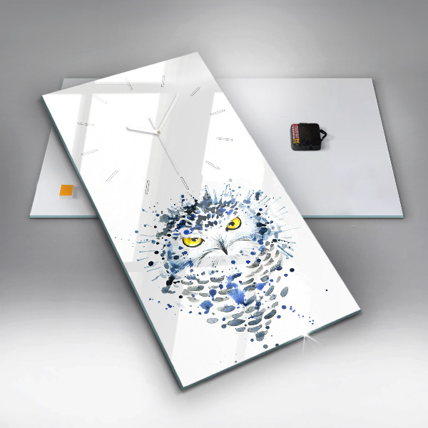 Vertical wall clock Owl look