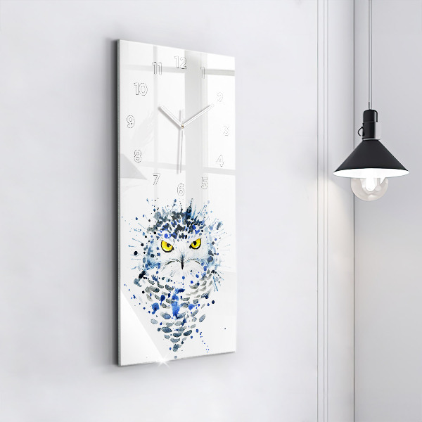 Vertical wall clock Owl look