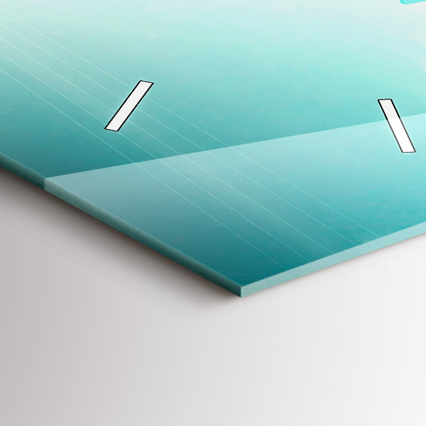 Vertical wall clock Car with surfboard