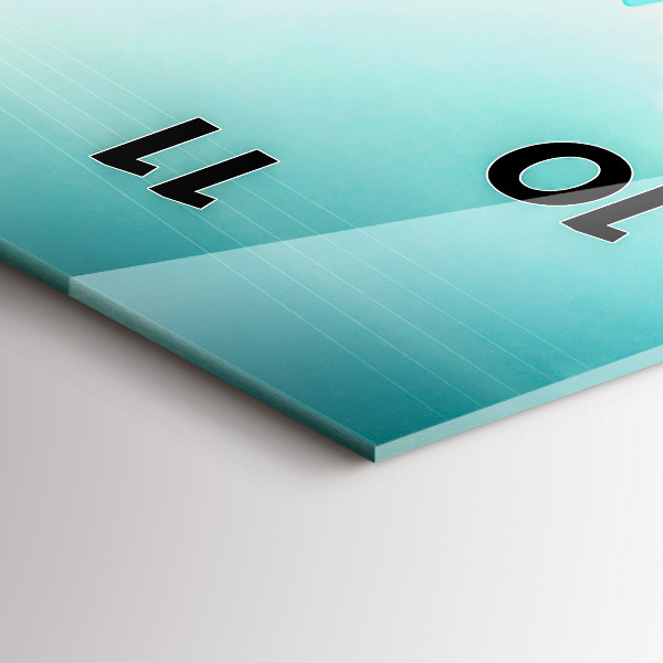 Vertical wall clock Car with surfboard