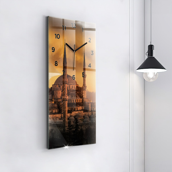 Vertical wall clock Mosque in Istanbul