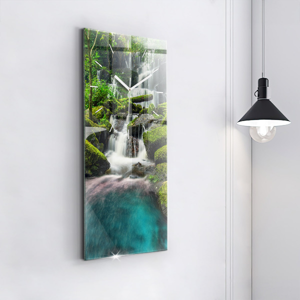 Vertical wall clock Waterfall Thailand
