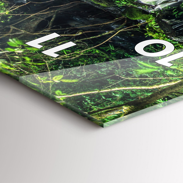 Vertical wall clock Waterfall Thailand