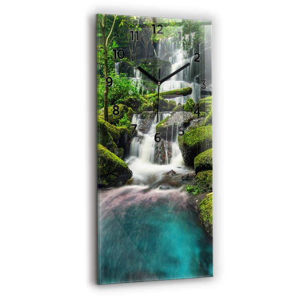 Vertical wall clock Waterfall Thailand
