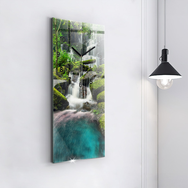 Vertical wall clock Waterfall Thailand