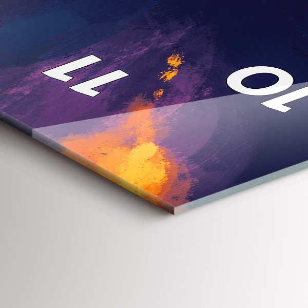 Vertical wall clock Baby and balloons