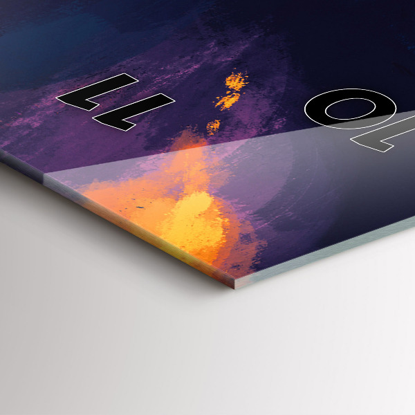 Vertical wall clock Baby and balloons