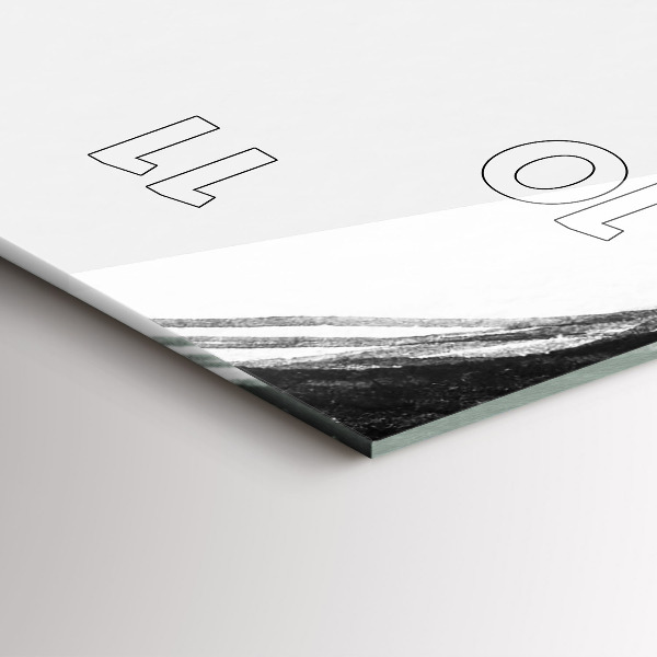 Vertical wall clock Portrait of a woman