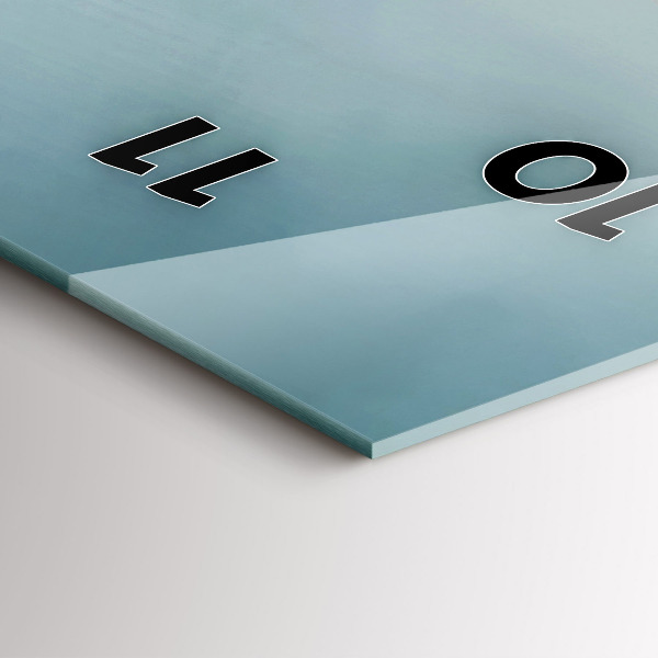 Vertical wall clock Surreal Flamingo