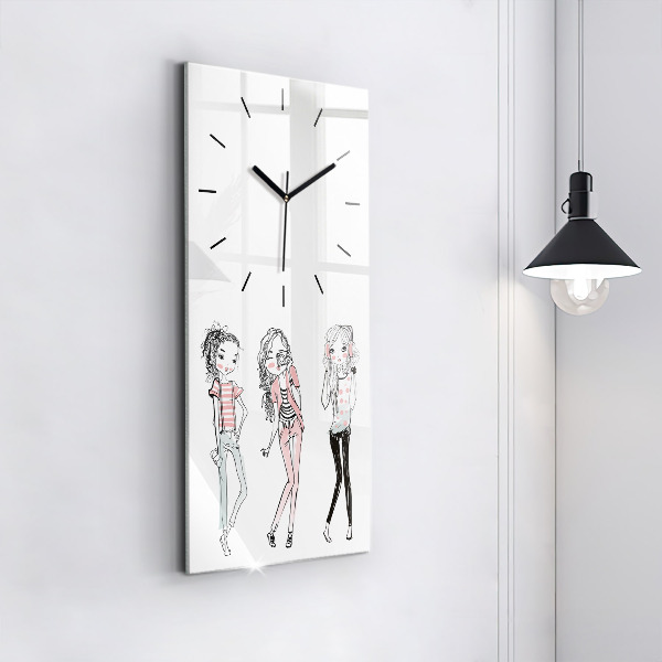 Vertical wall clock Women's fashion