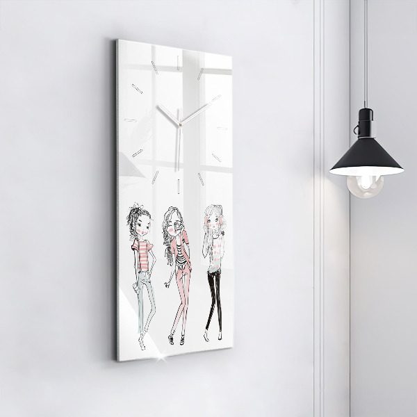 Vertical wall clock Women's fashion