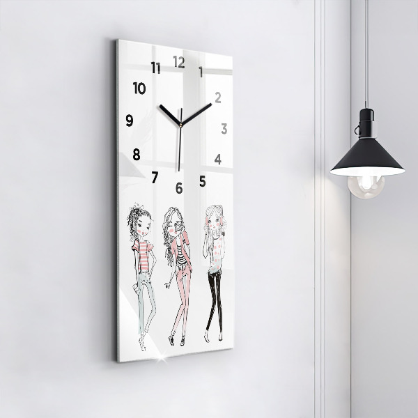 Vertical wall clock Women's fashion