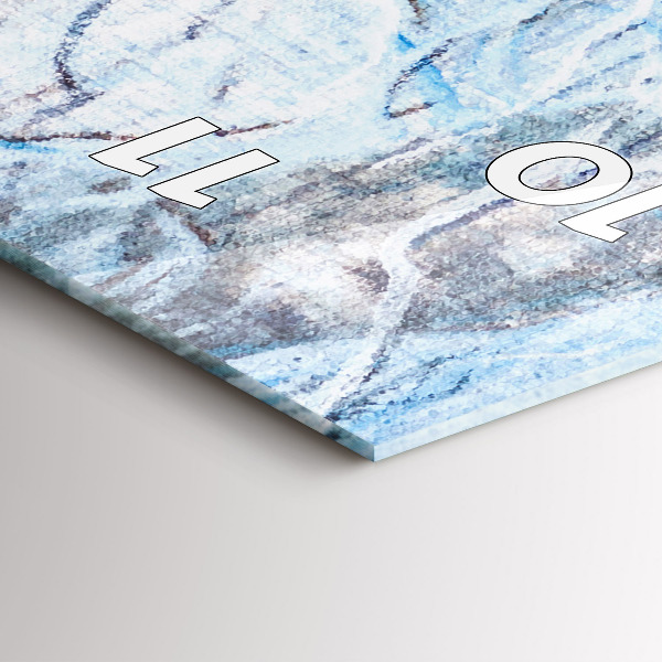 Vertical wall clock Wolves in the forest