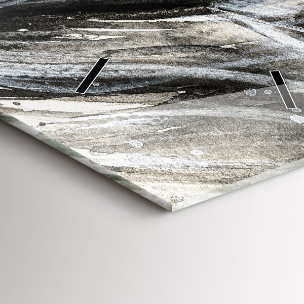 Vertical wall clock Painted portrait