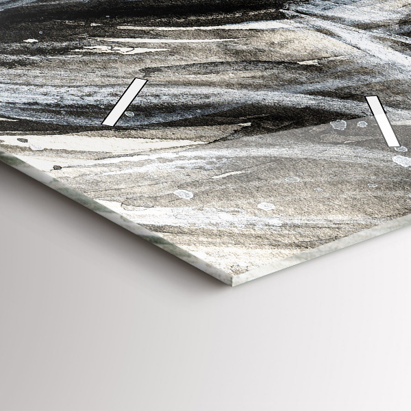 Vertical wall clock Painted portrait