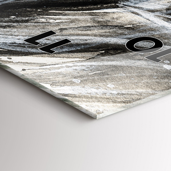 Vertical wall clock Painted portrait