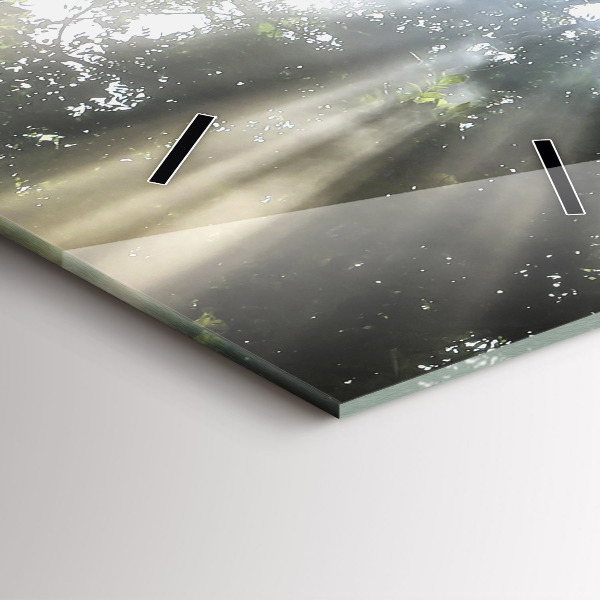 Vertical wall clock Elephant in the jungle