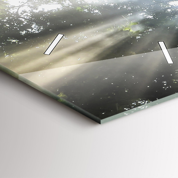 Vertical wall clock Elephant in the jungle