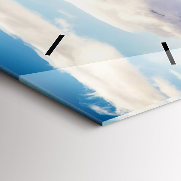 Vertical wall clock Lake view